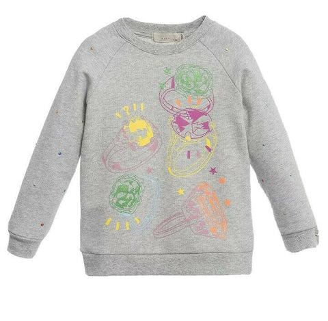Stella McCartney KIDS GreyRings Sweater Sweatshirt Size 6 years children