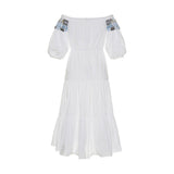 PETER PILOTTO White Off Shoulders Cotton Lace Pallas Dress Size UK 12 ladies