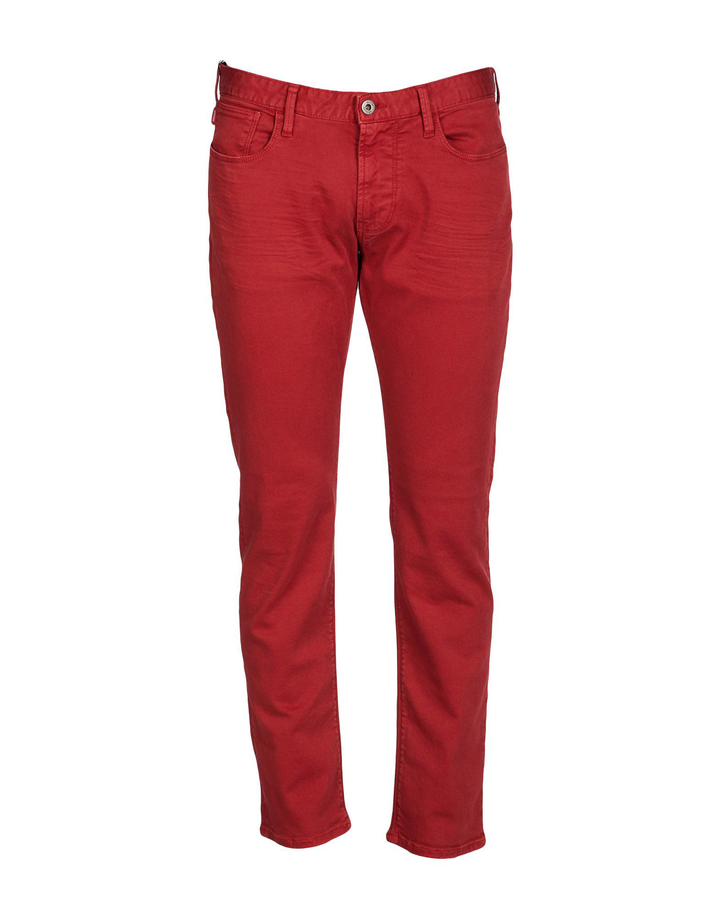 Armani Jeans Red Denim Jeans Pants Trousers Size 31 ladies
