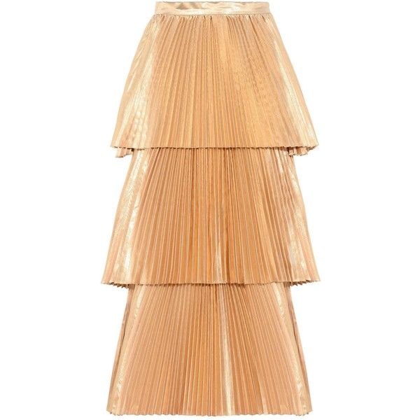 STELLA MCCARTNEY Gold Melody Pleated Skirt  Ladies