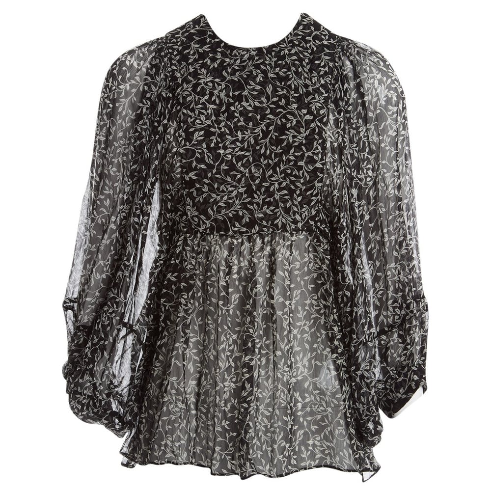 ZIMMERMANN Floral-print silk-georgette blouse top Ladies