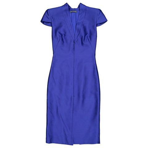 Alexander McQueen Dita Von Teese Electric Blue Dress I 42 UK 10 US 6 Ladies