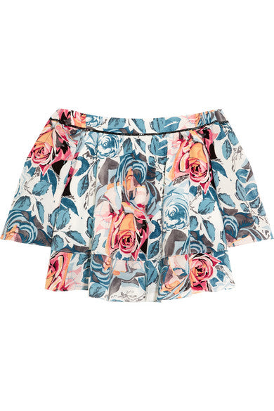 Elizabeth and James' ‘Vanessa' off-the-shoulder printed silk top  Ladies