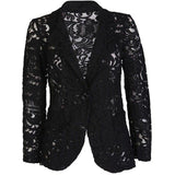 JASMINE DI MILO BLACK LACE BLAZER SIZE UK 14 US 10 EU 42 ladies