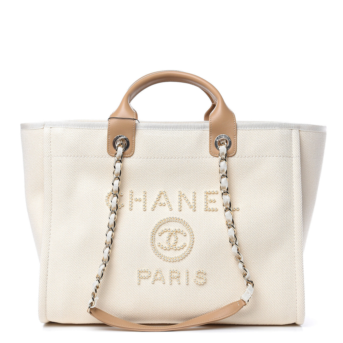 Deauville cloth tote Chanel Beige in Cloth - 35076758