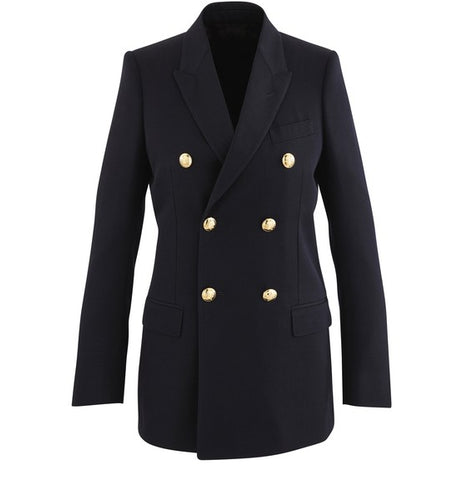 Celine 2022 Long Woollen Double-Breasted Blazer F 36 S small ladies