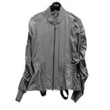 STELLA MCCARTNEY For ADIDAS RUN WIND gray jacket -Women's Size 2XS ladies