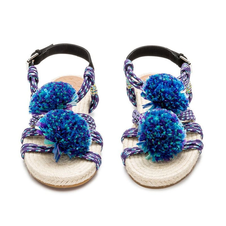 The Most Amazing Bimba Y Lola Blue Strings New Other Pom Poms Flats Sandals 39 ladies