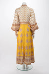 Zimmermann Pure Linen Bonita Buttoned Dress in Yellow - size 1 S small ladies