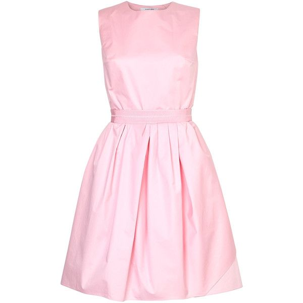 carven pink dress Carven Cotton-Poplin Midi Dress - Pink