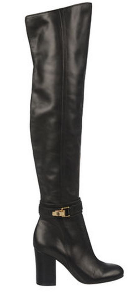 Sam Edelman Fae Over The Knee Tall Leather Black Boots Size 41  ladies