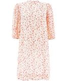 Ganni Printed Georgette Puff-Sleeved Mini Dress Size F 38 UK 10 US 6 ladies