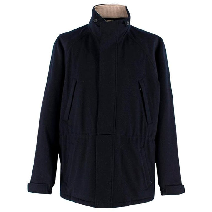 Loro Piana Mens Navy Icer Hooded Coat Jacket 2 in One Size L large men