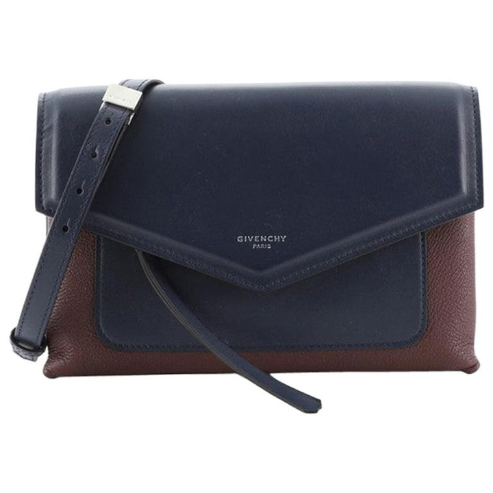 Givenchy Calfskin Duetto Crossbody Bag Night Blue Crossbody ladies