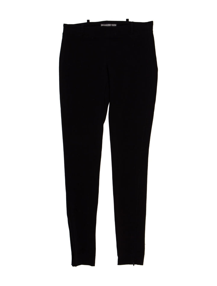 BALENCIAGA Black Skinny Mid Rise Runaway Pants Trousers  Ladies