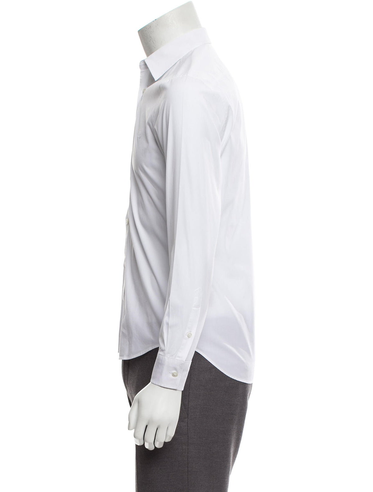 BURBERRY BRIT LONG SLEEVE BUTTON-UP WHITE SHIRT SIZE M MEDIUM Men