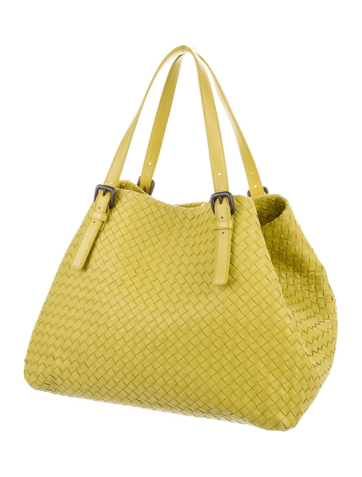 Bottega Veneta Cesta Intrecciato Leather Shopping Bag Tote Handbag Ladies