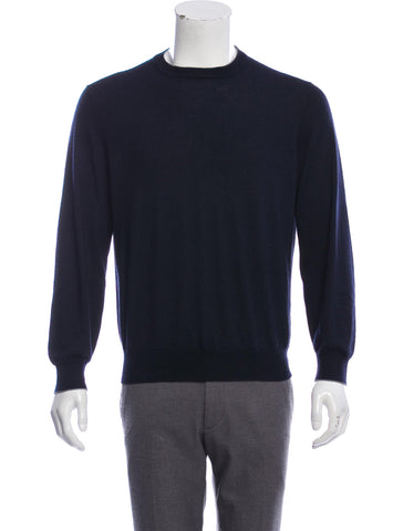 Brunello Cucinelli Men's Cashmere Blend Crew Neck Sweater Jumper Size L large men