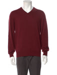 Turnbull & Asser Burgundy Pure Cashmere Knit Crewneck Jumper Sweater Size L large men