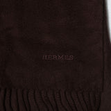 Hermès Solid Cashmere Scarf Brown Men