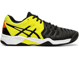 Asics Gel Resolution 7 GS Clay Black/Yellow Trainers Sneakers Size 38 children