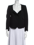 £550 Carven Wool Black Blazer Jacket Size FR 36 UK 8 US 4 S small ladies