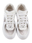 CHANEL 2018 White CC Low-Top Sneakers Trainers Shoes Ladies