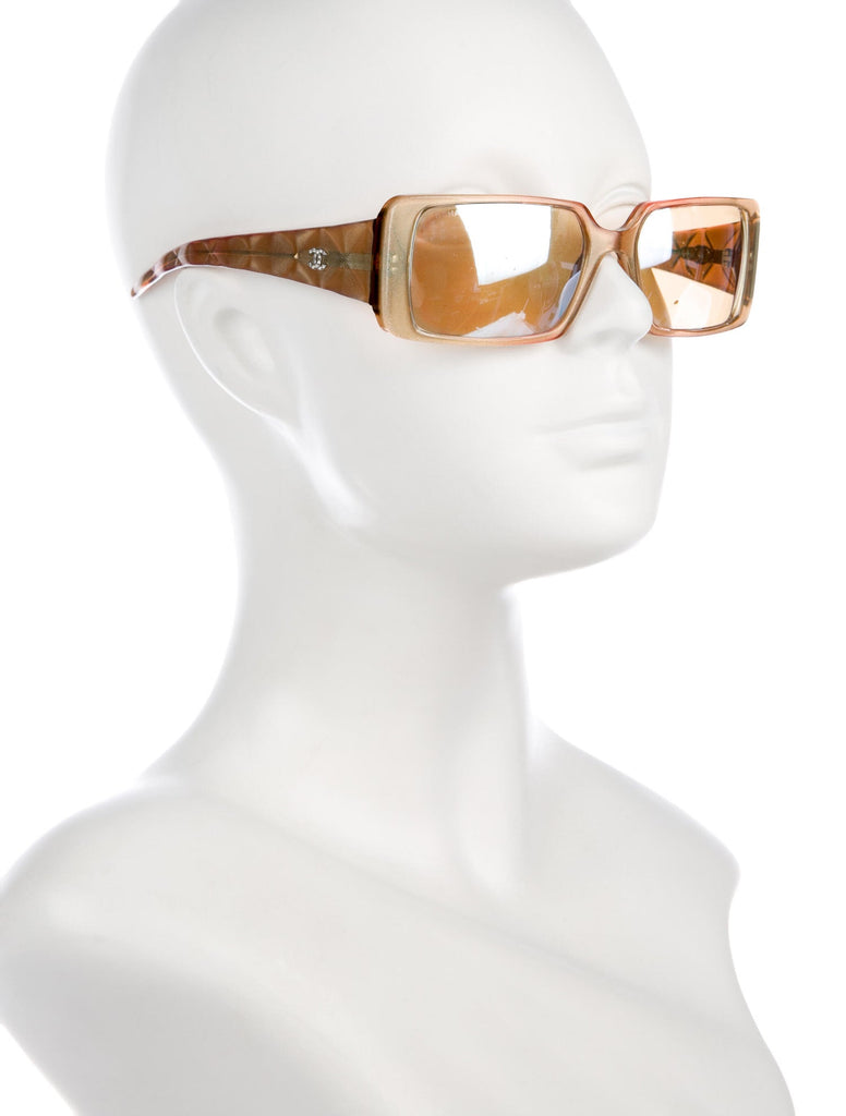 Chanel 'prestige' Sunglasses W/ Dust Bag And Case