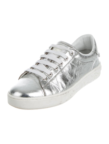 CHRISTIAN DIOR Silver Move Low-Top Sneakers Trainers Shoes Size 36  ladies