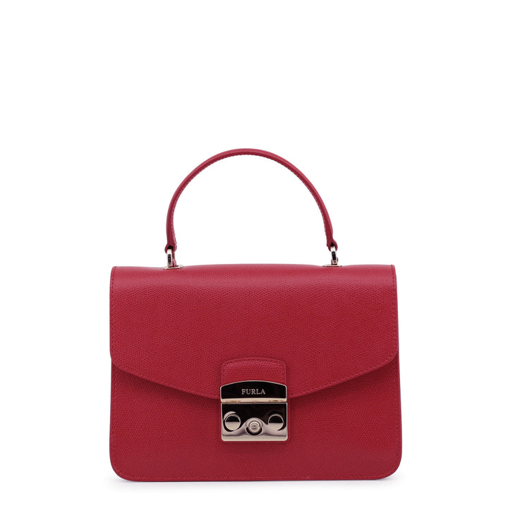 Furla Metropolis Top Handle 903885 Red Bag Handbag Chain ladies