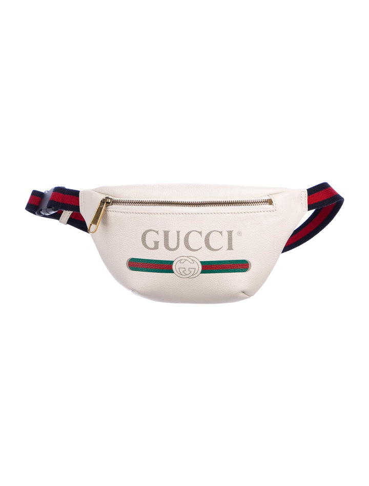 GUCCI 2018 Small Leather Logo Belt Bag Ladies