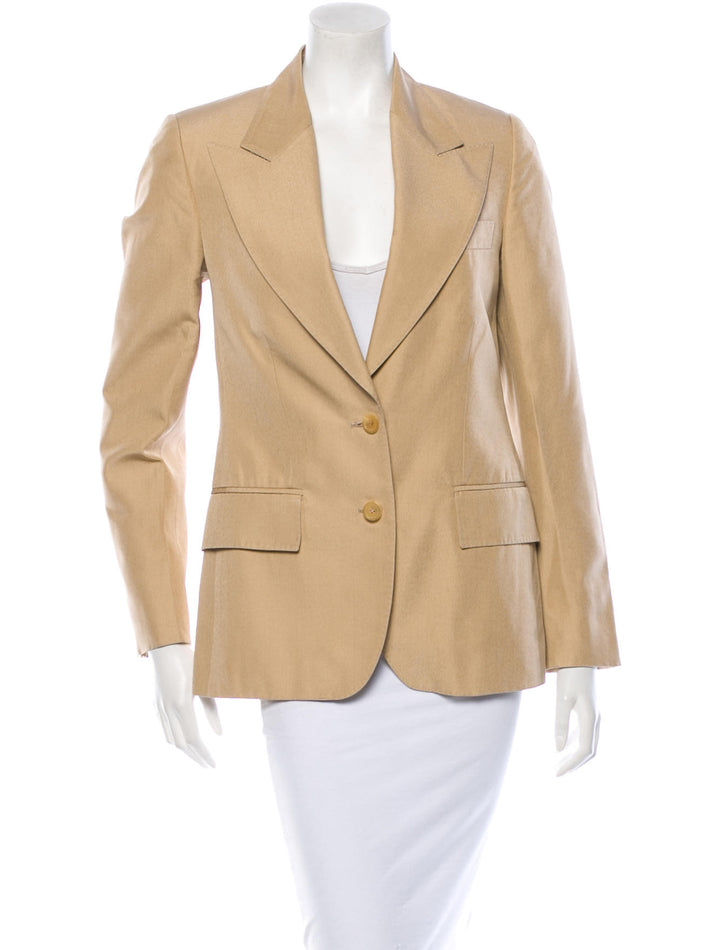 GUCCI SILK BLAZER JACKET COAT I 44 L LARGE LADIES