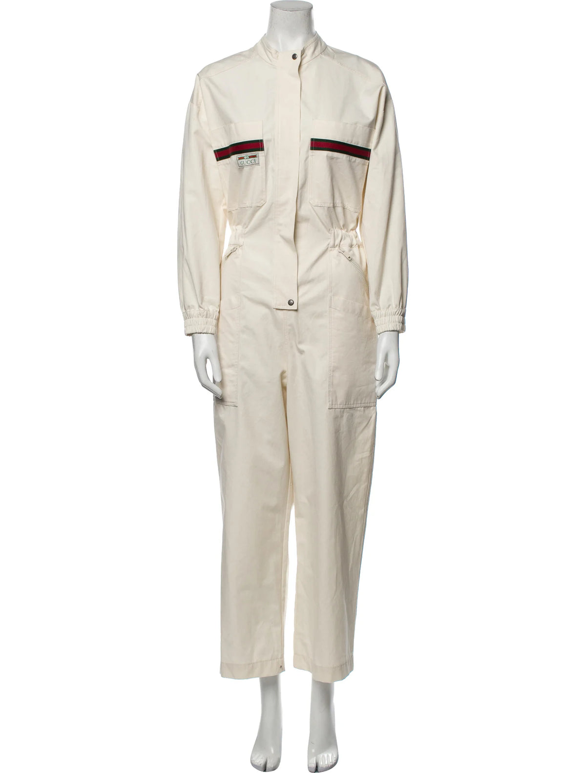 GUCCI 2021 LOGO PRINTED BOILER SUIT JUMPSUIT SIZE XXS LADIES