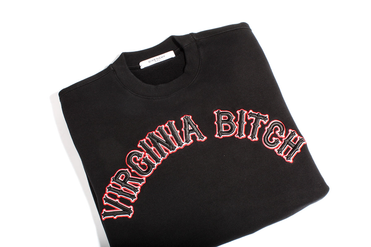 Givenchy Virginia Bitch Sweatshirt in Black Ladies