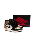 NIKE Black/Gold/White Patent Air Jordans Sneakers Trainers Size 42 men