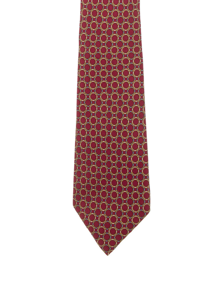 Hermès HERMES Paris Silk Chain-Link Print Tie 927 HA 100% AUTHENTIC Men