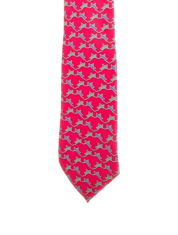 Hermès HERMES Paris Silk 7254 MA Men's 100% Silk Necktie FRANCE Luxury BOATS men