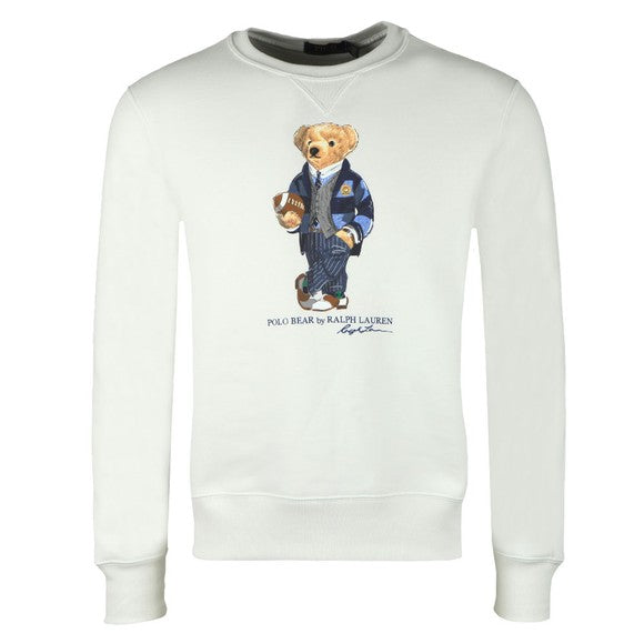 Polo Ralph Lauren Bear Sweatshirt White Size XS ladies