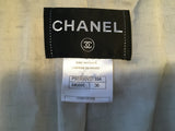 Chanel Jacket Ivory with Black Embroidery 10P F 36 UK 8 US 4 S Ladies