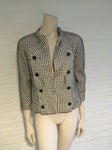 Chanel Jacket Ivory with Black Embroidery 10P F 36 UK 8 US 4 S Ladies