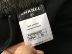 CHANEL 11A BYZANCE DRESS BLACK GOLD KNIT SZ F 40 UK 12 US 8 L 2011 Ladies