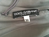 DOLCE & GABBANA SILK LACE-ACCENTED BLOUSE I 36 XS LADIES