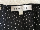SANDRO LACE INSERT DRESS LADIES Size 1 SMALL LADIES