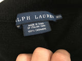 Ralph Lauren Cashmere Turtleneck Black Cape Poncho Size XXS fits all sizes Ladies