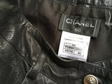 CHANEL 2008 FALL COLLECTION LEATHER PANTS TROUSERS SIZE F 40 LADIES