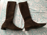 Fratelli Rossetti Women Brown Suede Boots Size 37.5 UK 4.5 US 7.5 LADIES