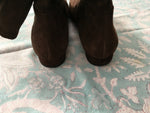 Fratelli Rossetti Women Brown Suede Boots Size 37.5 UK 4.5 US 7.5 LADIES