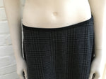 LANVIN Hiver 2015 Prince Of Wales-Check Wool Skirt Size F 38 S Small New LADIES
