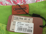 Missoni Orange Label 2013 Runaway Collection Silk Insert Dress SZ 42 NEW  LADIES