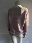 JONATHAN SAUNDERS Oval waffle-knit cotton sweater jumper Size L Large Ladies